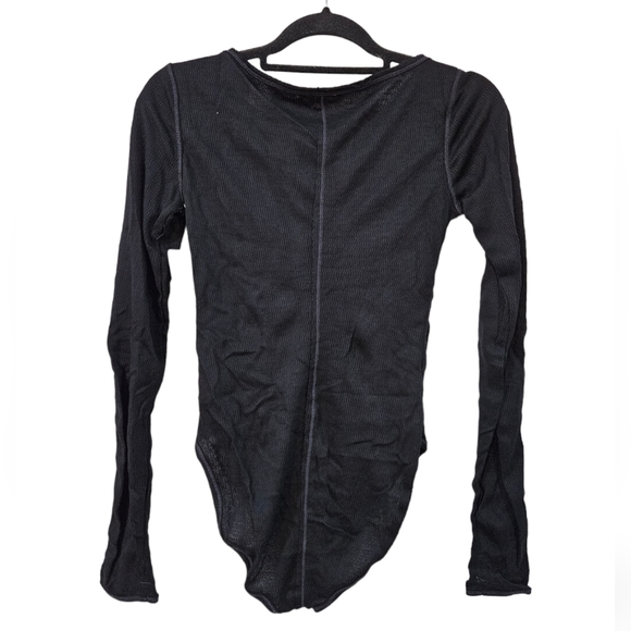 NWT Free People Sloane Bodysuit in Black Size XS - Picture 11 of 12